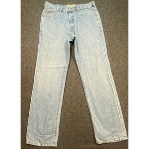 Indigo Palms Jeans 36x34 Mens Blue Classic Fit Light Wash Straight Leg‎ Denim